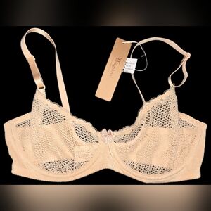 Wingslove Women's 1/2 Cup Lace Bra Balconette Mesh Underwired Demi Shelf Bra